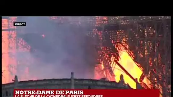 "C'est un drame national" : Incendie à la cathédrale Notre-Dame de Paris