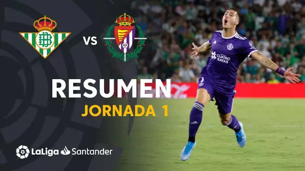 Resumen de Real Betis vs Real Valladolid (1-2)