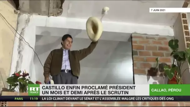 Le candidat de la gauche Pedro Castillo proclamé président du Pérou