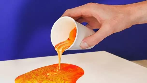 FAIRE DE L'ACRYLIQUE POURING