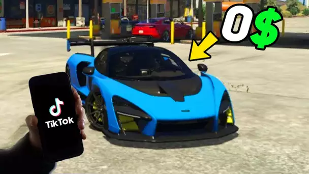 GTA 5 AVOIR VOITURE ULTRA RARE GRATUITEMENT GRACE A TIKTOK