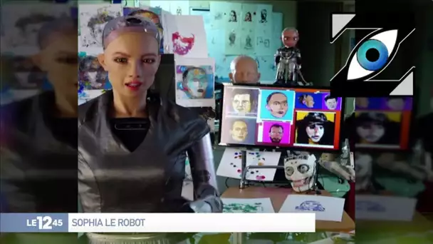 [Zap Télé] Sophia le robot vend sa première oeuvre numérique aux enchères ! (24/03/21)