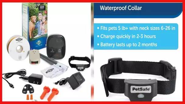 PetSafe Rechargeable In-Ground Pet Fence for Dogs and Cats over 5lb