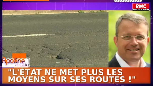 Routes en mauvais état : "L'État ne met plus les moyens sur ses routes", déplore François Durovray