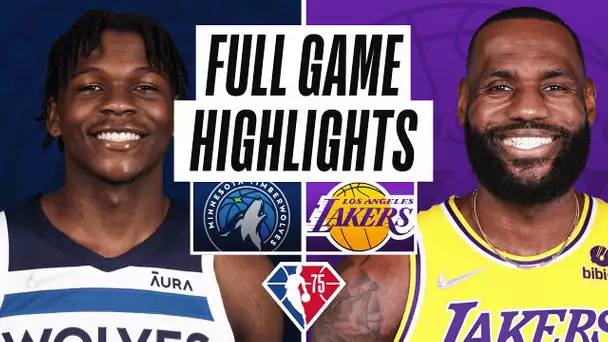 TIMBERWOLVES at LAKERS | FULL GAME HIGHLIGHTS | January 2, 2022