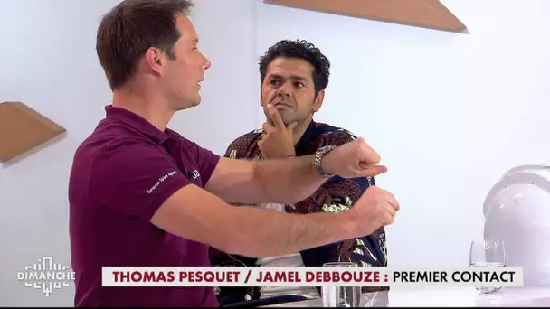 Thomas Pesquet / Jamel Debbouze : premier contact  - Clique Dimanche du 10/12 - CANAL+
