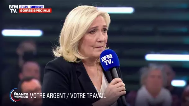 Marine Le Pen: "Mon objectif est de rendre 150 à 200 euros par mois, en moyenne, aux ménages"