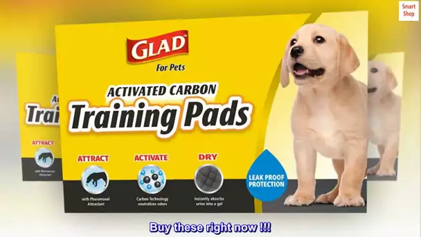Glad for Pets Black Charcoal Puppy Pads | Puppy Potty Training Pads That ABSORB & NEUTRALIZE Urine
