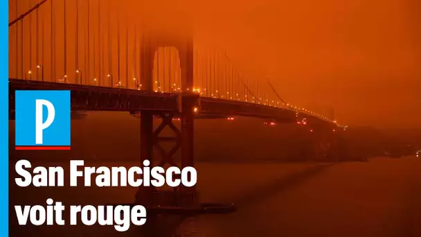 San Francisco plongée sous un ciel rouge à cause des incendies