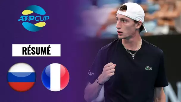 Résumé ATP CUP : Enorme sensation avec la victoire d'Ugo Humbert contre Daniil Medvedev !