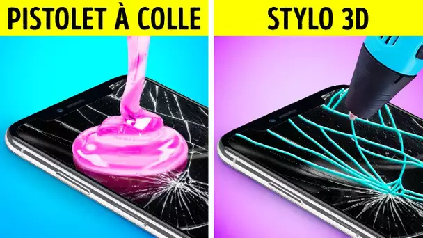 PISTOLET À COLLE vs STYLO 3D ! Astuces Géniales et Bricolage Sympa