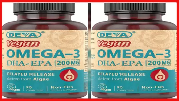 Deva Nutrition Deva Vegan DHA-EPA Delayed Release 90 Count