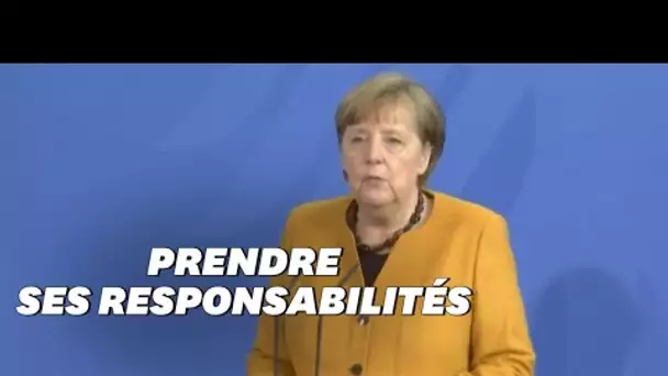 Confinement: Angela Merkel reconnaît "une erreur" et demande "pardon"