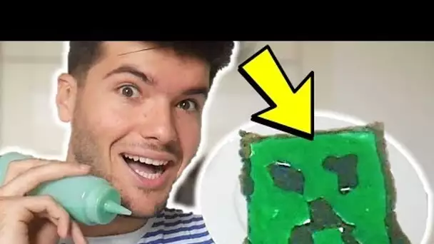 CREEPER PANCAKE XXL CHALLENGE MINECRAFT !