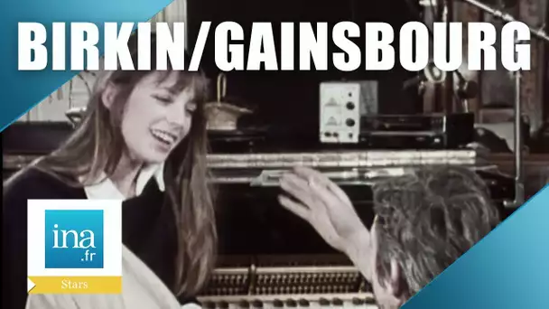 Jane Birkin et Serge Gainsbourg répétant chez eux | Archive INA