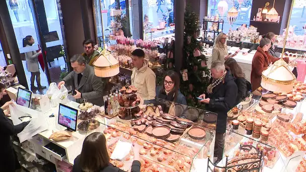 La bûche, reine des délices de Noël, à la maison Vatelier à Rouen