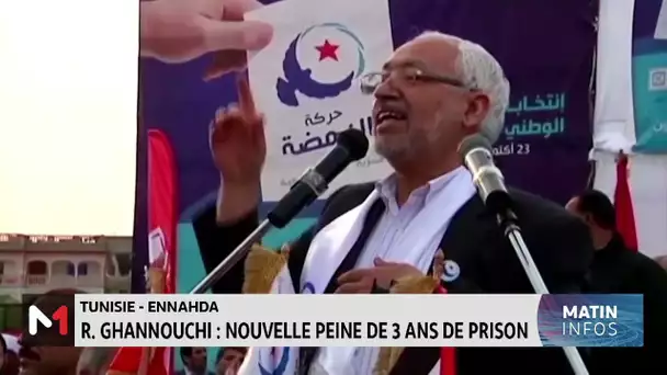 R.Ghannouchi : nouvelle peine de 3 ans de prison