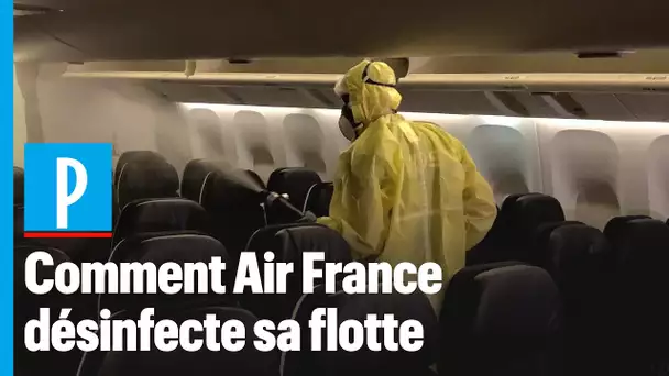 Air France pulvérise du virucide dans ses avions avant la reprise des vols