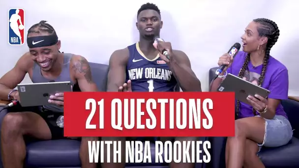 The 2019 NBA Rookies Play 21 Questions! | Zion Williamson, RJ Barrett, Tyler Herro, And More!