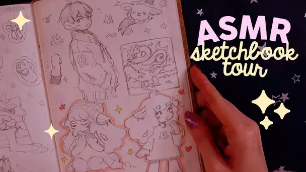 Sketchbook tour chuchoté ✨ Mon évolution en dessin | ASMR