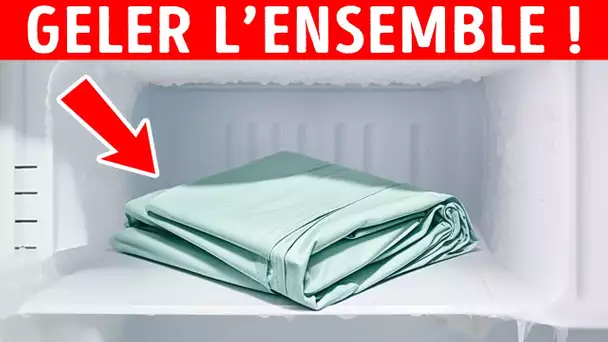 Congelez vos draps de lit + 30 conseils pour un été heureux