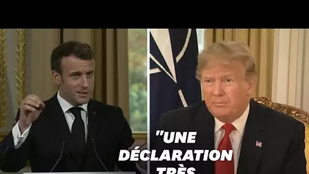 Sur l'Otan, Macron s'est montré "très irrespectueux", selon Trump