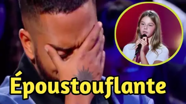 Maëlys émeut Slimane en interprétant l'une de ses chansons à "The Voice Kids"