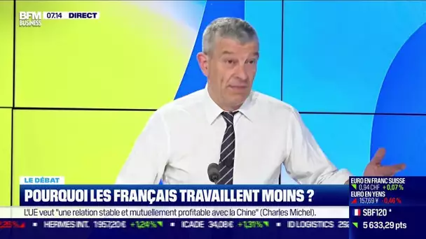 Nicolas Doze face à Jean-Marc Daniel : Pourquoi les Français travaillent moins ?