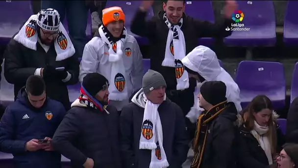 Calentamiento R. Valladolid CF vs Valencia CF