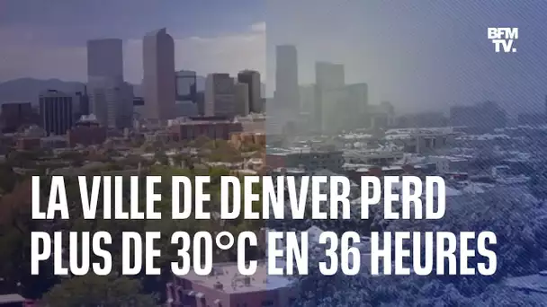 États-Unis: Denver passe de 32°C à -1°C en 36 heures et se recouvre d'un manteau neigeux