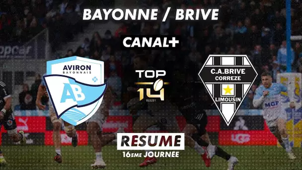 Le résumé de Bayonne / Brive - TOP 14 - 16ème journée