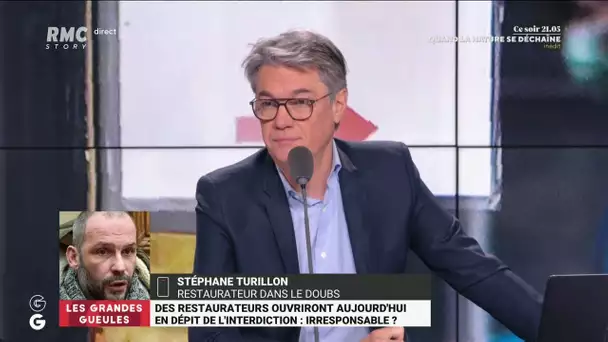 Stéphane Turillon explique dans Les Grandes Gueules comment et pourquoi il rouvre son restaurant