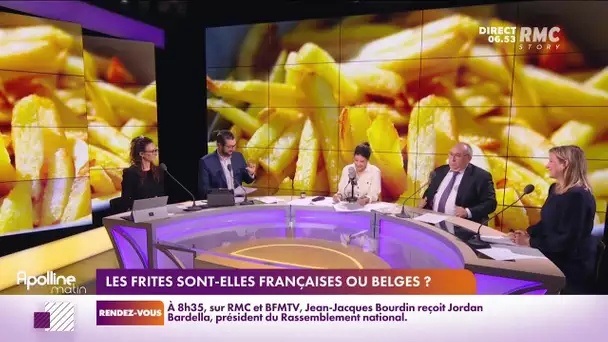 Emmanuel Lechypre est tout colère contre les frites servies en France