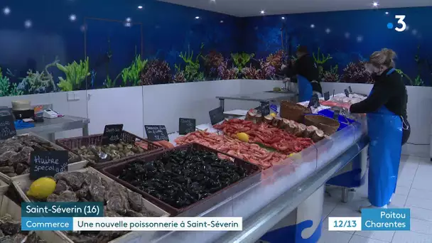 Commerce : une nouvelle poissonnerie à Saint-Séverin en Charente