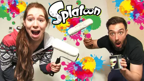 SPLATOON CHALLENGE en COUPLE in REAL LIFE !! CA TOURNE MAL !