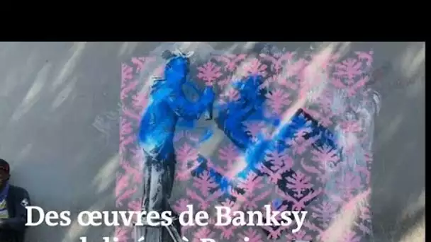 En quelques jours, certaines des nouvelles œuvres de Banksy à Paris déjà dégradées