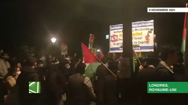 Manifestation contre la venue de l'ambassadrice d'Israël à la London School of Economics