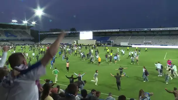 Montée en Ligue 1 de l'AJA : scène de joie à la fan-zone de l'Abbé-Deschamps !