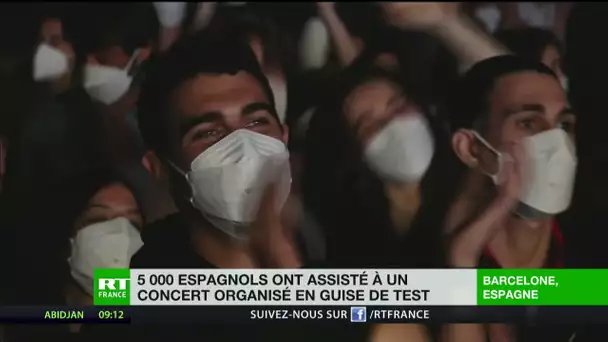 Espagne : 5 000 personnes assistent à un concert-test à Barcelone