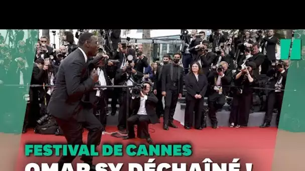 Sur le tapis rouge de Cannes, Omar Sy était survolté