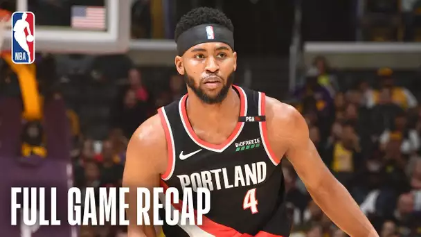 TRAIL BLAZERS vs LAKERS | Moe Harkless Comes Up Clutch For Portland | April 9, 2019