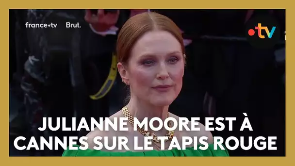 #Cannes2024 :  Julianne Moore sur le tapis rouge à Cannes