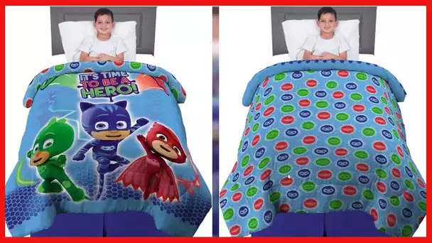 Franco Kids Bedding Super Soft Microfiber Reversible Comforter, Twin/Full, PJ Masks