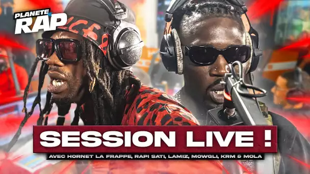 SESSION FREESTYLE avec Hornet La Frappe, Rapi Sati, Lamiz, Mola, Mowgli & KRM ! #PlanèteRap