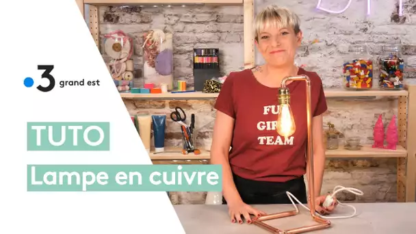 Tuto : une lampe en cuivre style industriel, l'idée tendance pour une déco brillante