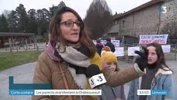 Haute Vienne : Mobilisation contre la suppression d'une classe à Châteauneuf-la-Forêt
