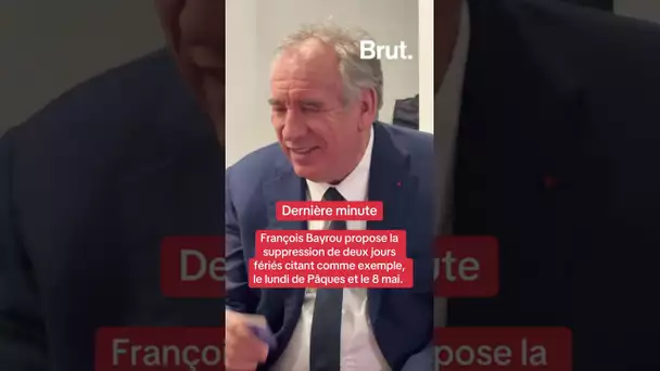 François Bayrou propose de supprimer deux jours fériés, pour réduire les déficits