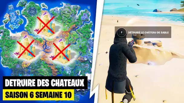 "DETRUIRE DES CHATEAUX DE SABLE SPECIAUX" SUR FORTNITE (DEFIS SEMAINE 10 SAISON 6)