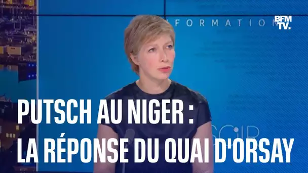 Putsch au Niger: Anne-Claire Legendre, porte-parole du Quai d'Orsay, s'exprime sur BFMTV