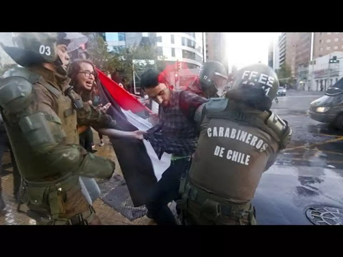 Sin comentarios: manifestación pro-palestina en Chile